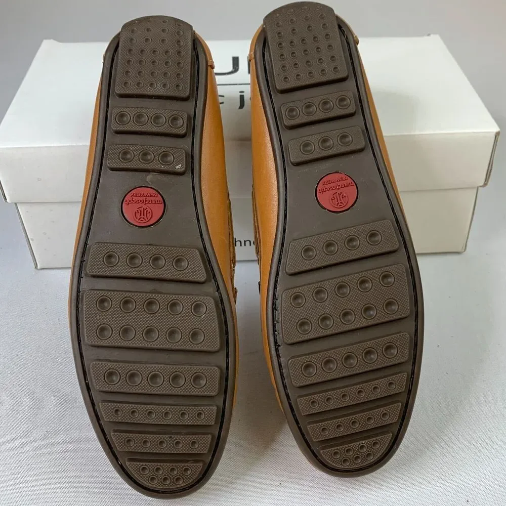 Mark Joseph New York Mens Riverview Loafers Tan Napa Leather Slip‎ On Shoes 6.5